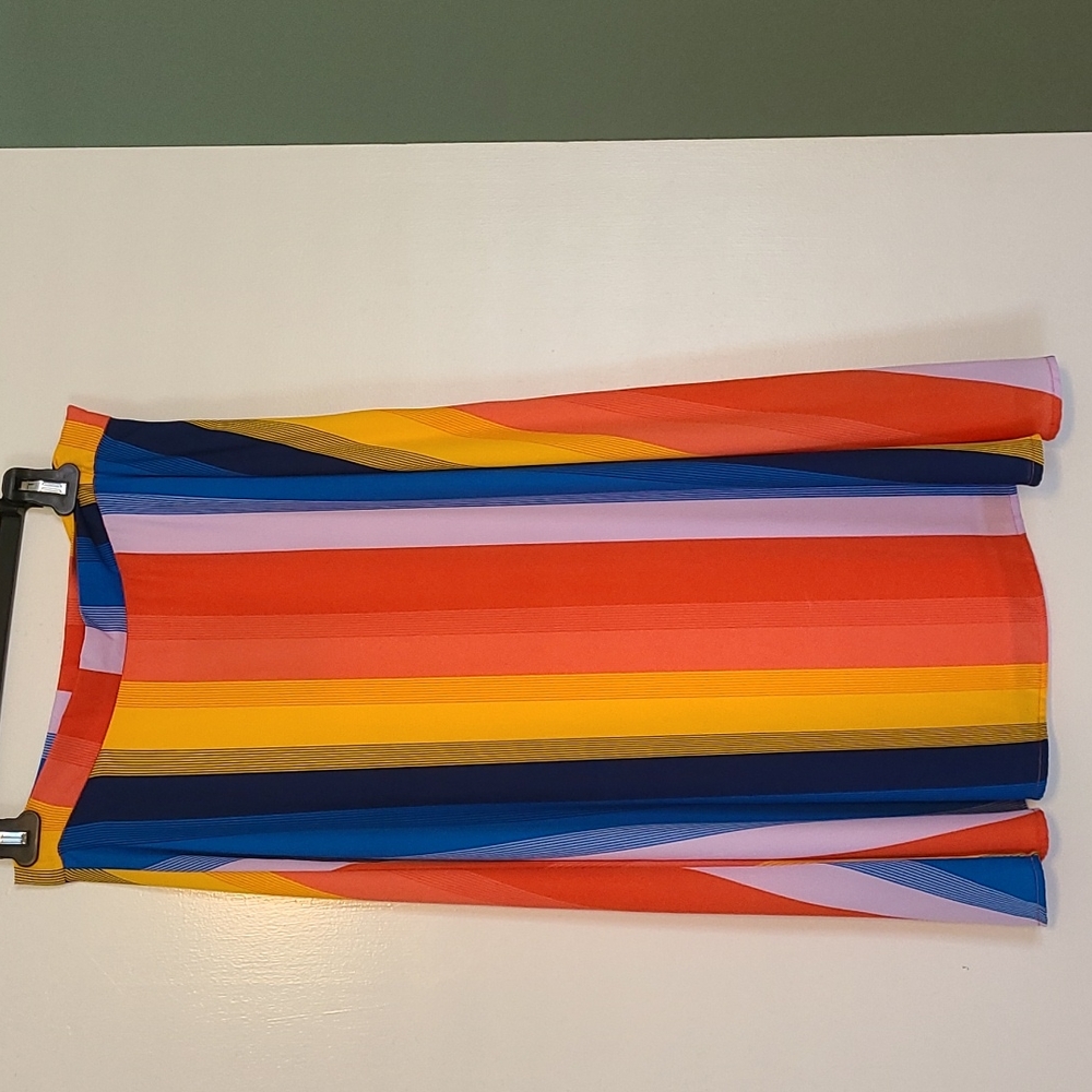 Lulus multi colored midi skirt